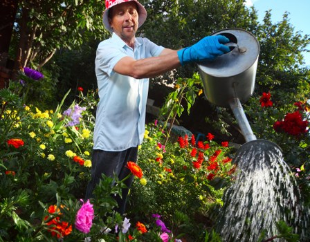 Landscape gardeners in Chessington planning a garden transformation