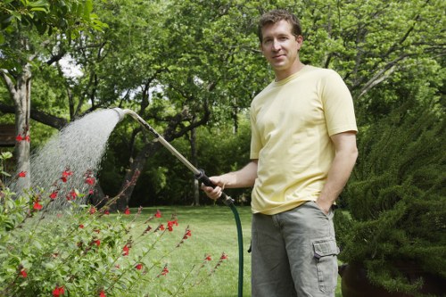 Planning a garden renovation in Chessington with layout sketches and landscaping ideas