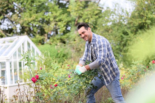 Low-maintenance planting scheme for a Chessington home
