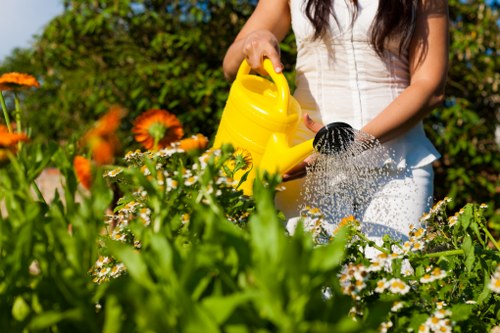 Recycling-focused landscaping team supporting sustainable disposal
